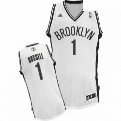 Mens Adidas Brooklyn Nets 1 DAngelo Russell Swingman White Home NBA Jersey