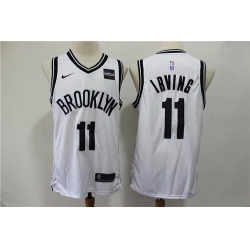 Nets 11 Kyrie Irving White Nike Swingman Jersey