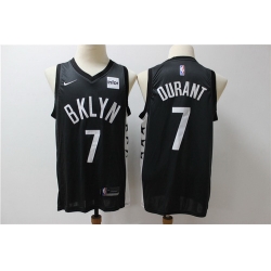 Nets 7 Kevin Durant Black Nike Swingman Jersey