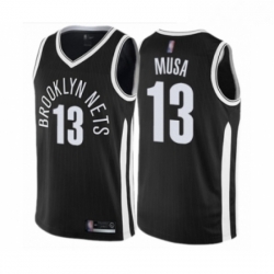 Womens Brooklyn Nets 13 Dzanan Musa Swingman Black Basketball Jersey City Edition 