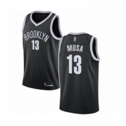 Youth Brooklyn Nets 13 Dzanan Musa Authentic Black Basketball Jersey Icon Edition 