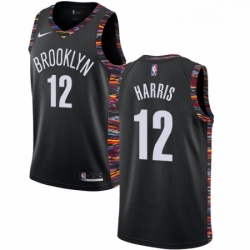 Youth Nike Brooklyn Nets 12 Joe Harris Swingman Black NBA Jersey 2018 19 City Edition 