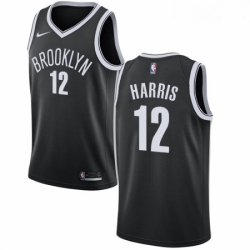 Youth Nike Brooklyn Nets 12 Joe Harris Swingman Black NBA Jersey Icon Edition 