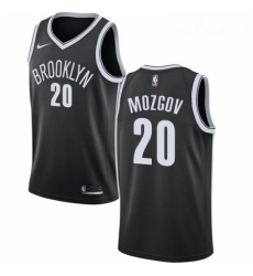 Youth Nike Brooklyn Nets 20 Timofey Mozgov Swingman Black Road NBA Jersey Icon Edition