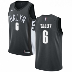 Youth Nike Brooklyn Nets 6 Jared Dudley Swingman Gray NBA Jersey Statement Edition 