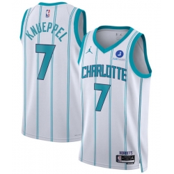 Men Kon Knueppel Teal Charlotte Hornets 2025 NBA Draft First Round Pick Fast Break Replica Jersey Icon Edition