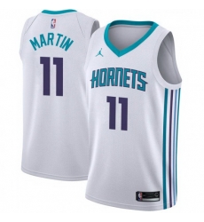 Men Nike Charlotte Hornets 11 Cody Martin White NBA Jordan Swingman Association Edition Jersey