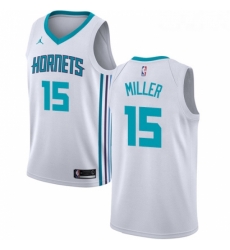 Womens Nike Jordan Charlotte Hornets 15 Percy Miller Authentic White NBA Jersey Association Edition 