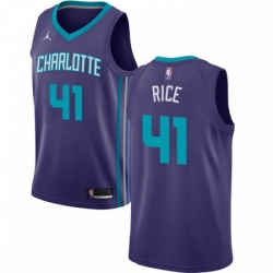 Womens Nike Jordan Charlotte Hornets 41 Glen Rice Swingman Purple NBA Jersey Statement Edition