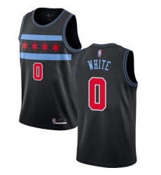 Bulls  0 Coby White Black Basketball Swingman City Edition 2018 19 Jersey