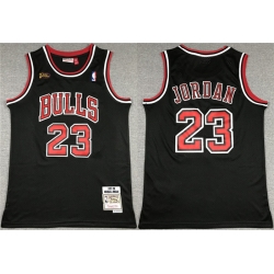 Men Chicago Bulls 23 Michael Jordan Black 1997 98 Stitched Jersey