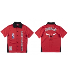 Men Mitchell & Ness NBA Chicago Bulls 1984-85 Red Shooting Shirt Michael Jordan