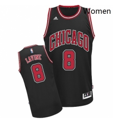 Womens Adidas Chicago Bulls 8 Zach LaVine Swingman Black Alternate NBA Jersey