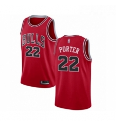 Womens Chicago Bulls 22 Otto Porter Swingman Red Basketball Jersey Icon Edition 