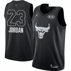 Youth Nike Chicago Bulls 23 Michael Jordan Swingman Black 2018 All Star Game