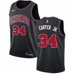 Youth Nike Chicago Bulls 34 Wendell Carter Jr Swingman Black NBA Jersey Statement Edition 