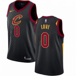 Mens Nike Cleveland Cavaliers 0 Kevin Love Swingman Black Alternate NBA Jersey Statement Edition