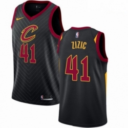 Mens Nike Cleveland Cavaliers 41 Ante Zizic Swingman Black NBA Jersey Statement Edition 