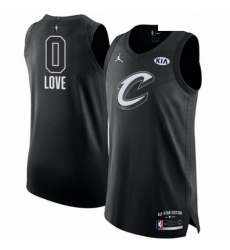 Mens Nike Jordan Cleveland Cavaliers 0 Kevin Love Authentic Black 2018 All Star Game NBA Jersey