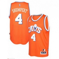 adidas Cleveland Cavaliers 4 Iman Shumpert Orange Hardwood Classics Swingman Jersey