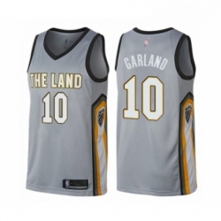 Womens Cleveland Cavaliers 10 Darius Garland Swingman Gray Basketball Jersey City Edition 