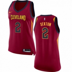 Womens Nike Cleveland Cavaliers 2 Collin Sexton Swingman Maroon NBA Jersey Icon Edition 