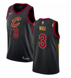 Womens Nike Cleveland Cavaliers 3 George Hill Swingman Black NBA Jersey Statement Edition 