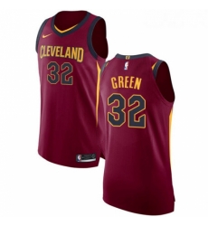 Womens Nike Cleveland Cavaliers 32 Jeff Green Authentic Maroon Road NBA Jersey Icon Edition 