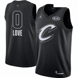 Youth Nike Jordan Cleveland Cavaliers 0 Kevin Love Swingman Black 2018 All Star Game NBA Jersey