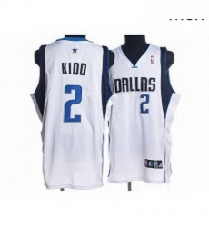 Mavericks 2 Jason Kidd Stitched NBA White Jerse