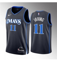 Men Dallas Mavericks 11 Kyrie Irving Black 2023 24 City Edition Stitched Basketball Jersey