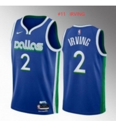 Men's Dallas Mavericks #11 Kyrie Irving Blue City Edition Stitched Basketball Jersey