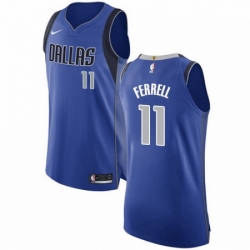 Mens Nike Dallas Mavericks 11 Yogi Ferrell Authentic Royal Blue Road NBA Jersey Icon Edition 