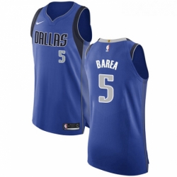 Womens Nike Dallas Mavericks 5 Jose Juan Barea Authentic Royal Blue Road NBA Jersey Icon Edition