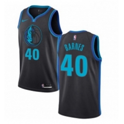 Youth Nike Dallas Mavericks 40 Harrison Barnes Swingman Charcoal NBA Jersey City Edition