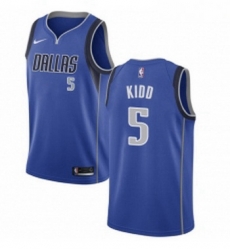 Youth Nike Dallas Mavericks 5 Jason Kidd Swingman Royal Blue Road NBA Jersey Icon Edition