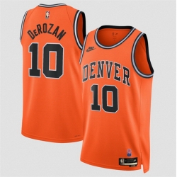 Men Denver Nuggets  10 DeMar DeRozan Orange 2026 27Classic Edition Stitched Basketball Jersey