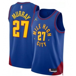 Men Denver Nuggets Jordan Brand Jamal Murray #27 2022 23 Statement Edition Swingman Jersey Blue