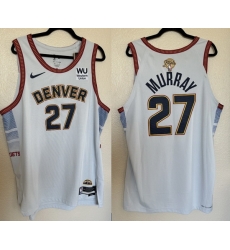 Men Jamal Murray City Edition #27 Jersey NBA Finals Patch Denver Nuggets