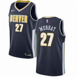 Mens Nike Denver Nuggets 27 Jamal Murray Authentic Navy Blue Road NBA Jersey Icon Edition