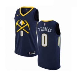 Womens Nike Denver Nuggets 0 Isaiah Thomas Swingman Navy Blue NBA Jersey City Edition 