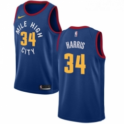 Womens Nike Denver Nuggets 34 Devin Harris Swingman Light Blue Alternate NBA Jersey Statement Edition 