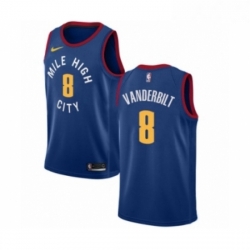 Womens Nike Denver Nuggets 8 Jarred Vanderbilt Swingman Blue Alternate NBA Jersey Statement Editio