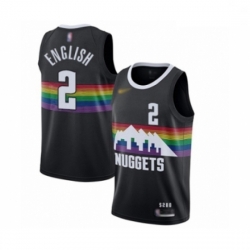 Youth Denver Nuggets #2 Alex English Swingman Black Basketball Jersey - 2019 20 City Edition