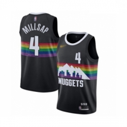 Youth Denver Nuggets #4 Paul Millsap Swingman Black Basketball Jersey - 2019 20 City Edition