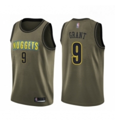 Youth Denver Nuggets 9 Jerami Grant Swingman Green Salute to Service Basketball Jersey 