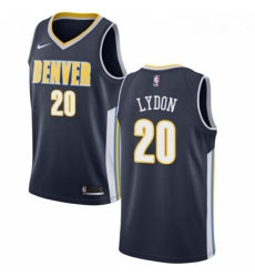 Youth Nike Denver Nuggets 20 Tyler Lydon Authentic Navy Blue Road NBA Jersey Icon Edition 