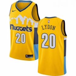 Youth Nike Denver Nuggets 20 Tyler Lydon Swingman Gold Alternate NBA Jersey Statement Edition 