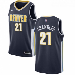 Youth Nike Denver Nuggets 21 Wilson Chandler Swingman Navy Blue Road NBA Jersey Icon Edition