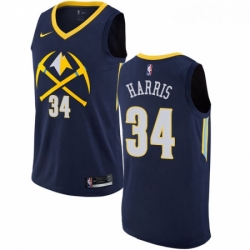 Youth Nike Denver Nuggets 34 Devin Harris Swingman Navy Blue NBA Jersey City Edition 